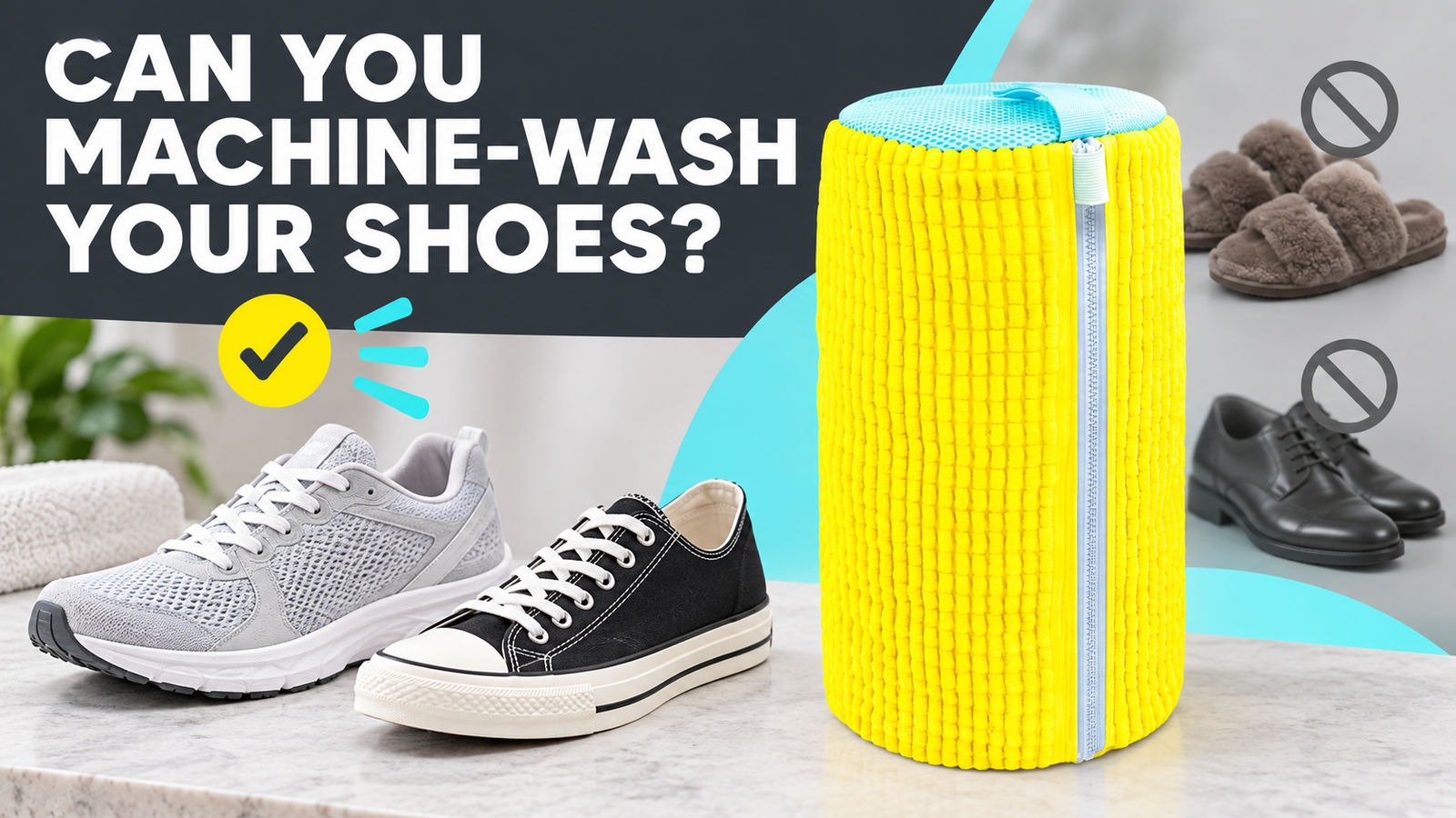 Can You Machine-Wash Your Shoes LunaXia shoe wash bag with machine-washable and delicate footwear examples